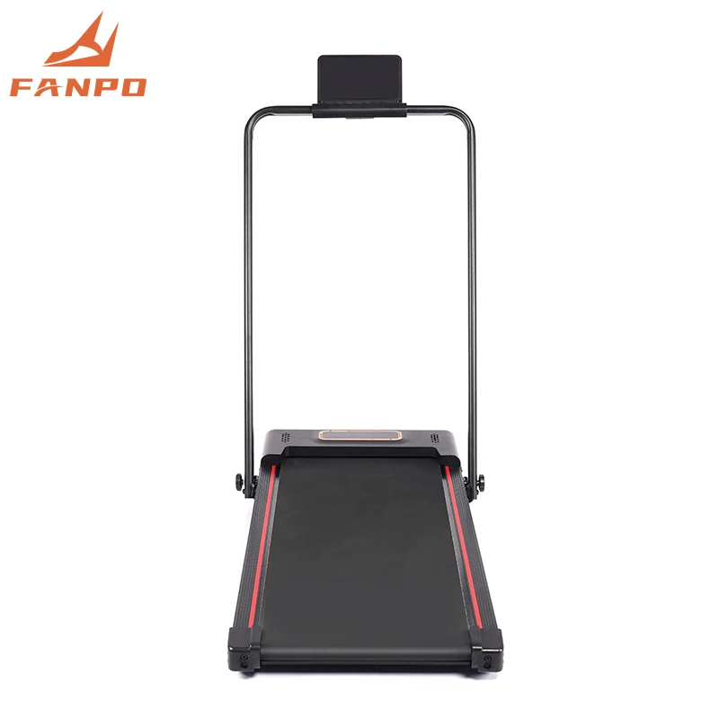 Advanced Home Treadmill Virtual Scenery Run Modes Electric Fan Cooling Hydraulic Folding Mechanism Anti-Slip Surface Comfortable