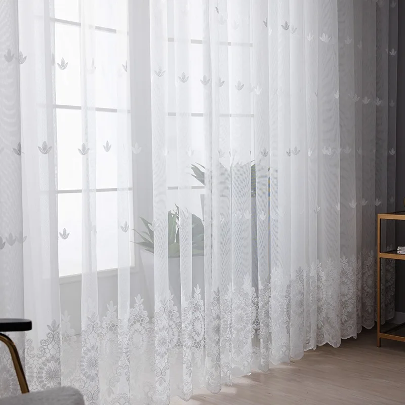 Cheap Price Fabrics Embroidery Curtain Fabrics Material for Romania