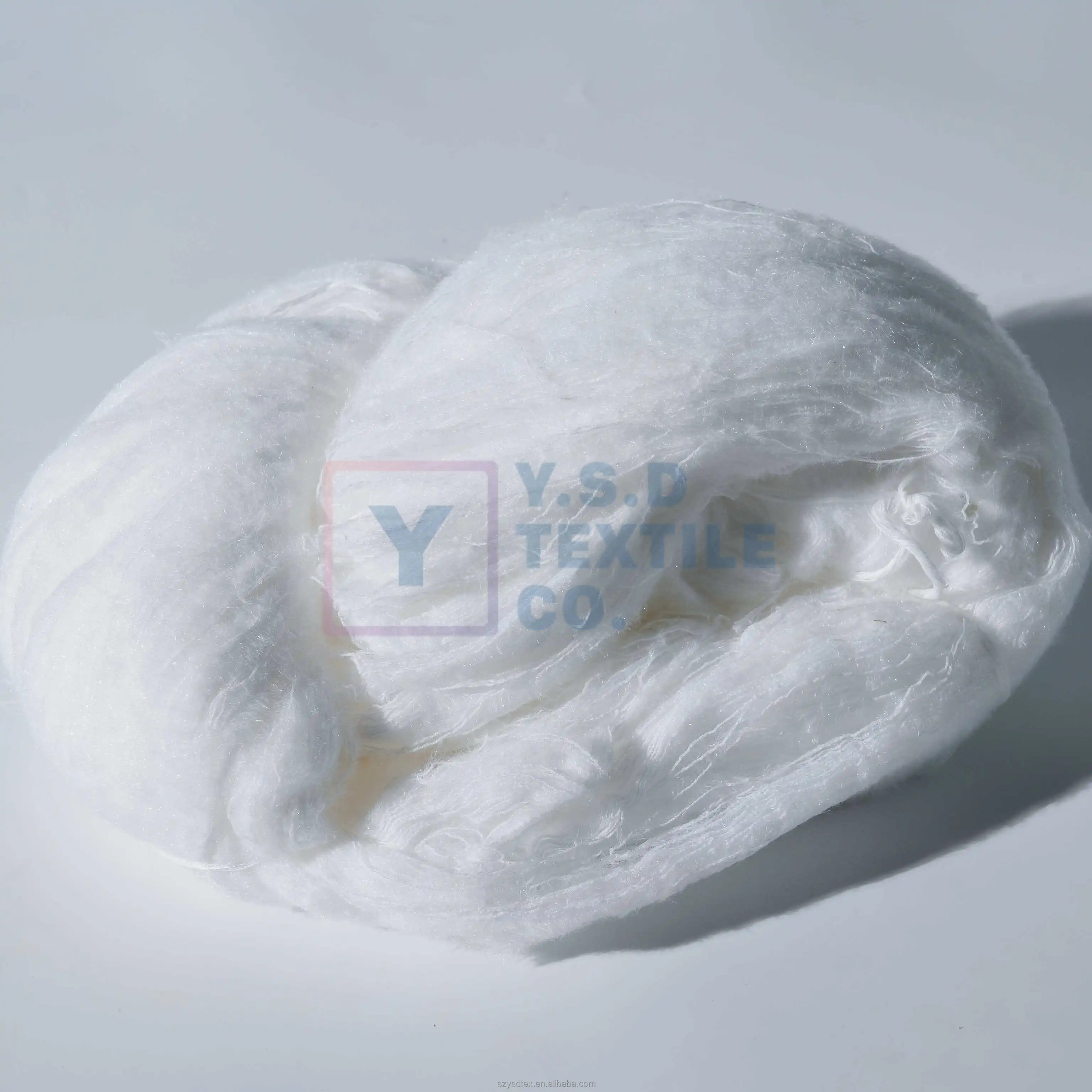 100 % Nylon Wimperl-Feder-Garn 0,9 1,3 cm FD Weißer Imitationsnerz für Pullover