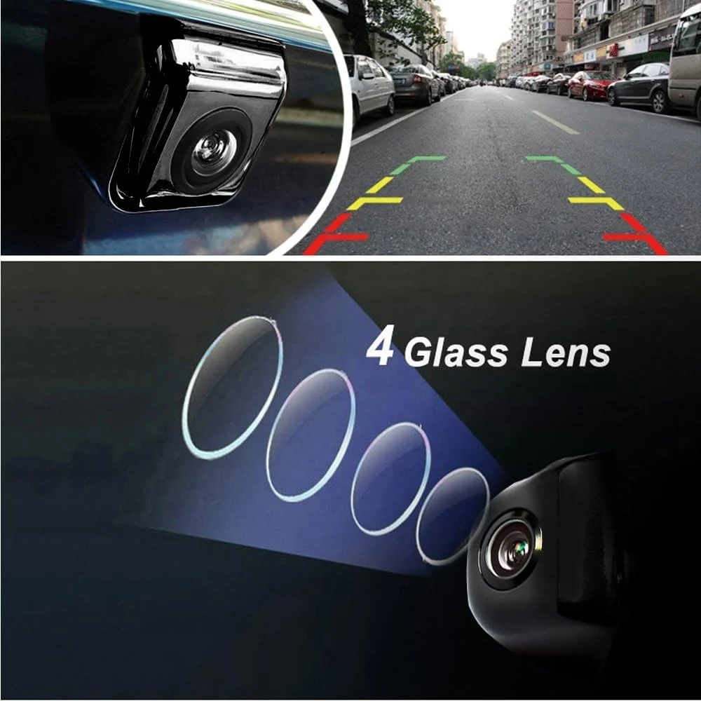 Caméra De Recul Podofo 170° - Vision Nuit 12 LED | Étanche IP66 | Câble 6m | Pour Voiture & SUV