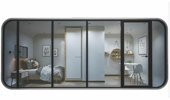 Outdoor Hotel Fully Assembled Cabin House Mobile Living Pod Cabin Cube ...
