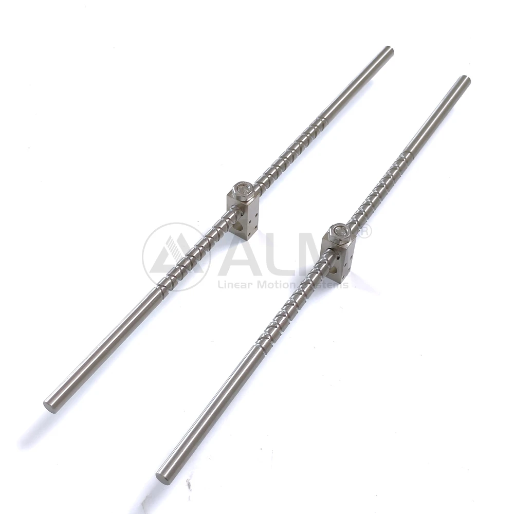 High Precision 10x10 Stroke 220mm Length 400mm Stainless Steel Shaft Self Reversing Screw with Stainless Steel Nut