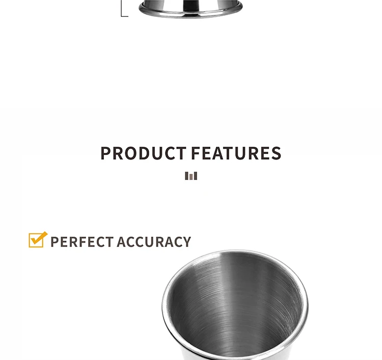 Manufacturer Jigger Durable Double Side 25/50ml Stainless Steel Measure Jigger For Bar Buy