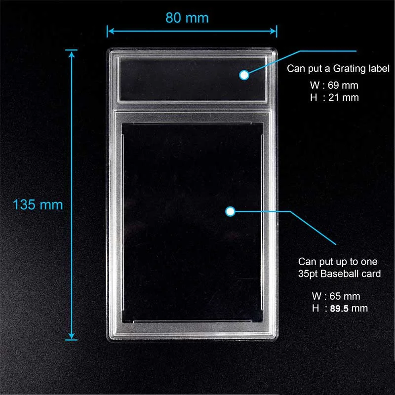 Ultra PRO 1/4 Screwdown Recessed Card Display Holders – Standard Size 4 Screw (5 Pack)
