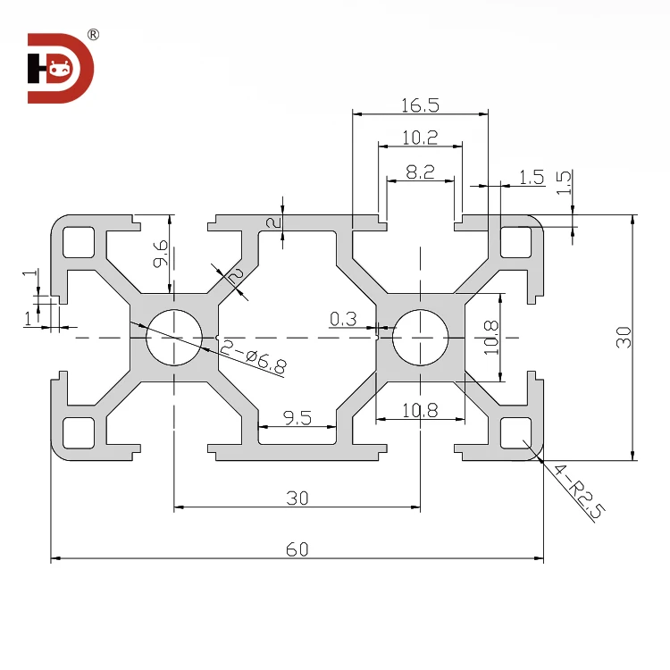 product industrial extruded aluminum profiles 3060 black assembly line 3060 aluminum alloy profiles-3