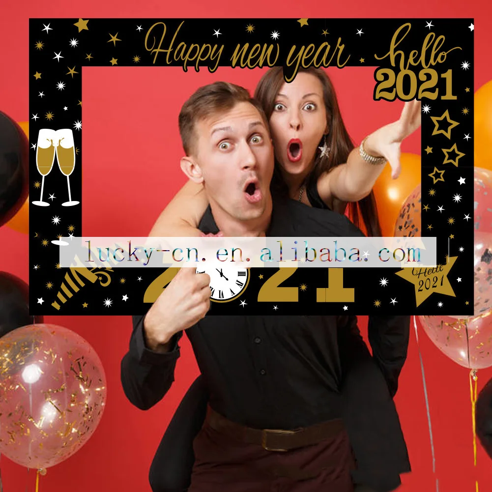 Новогодний баннер, реквизит для вечеринки, украшения для новогодней вечеринки 2021, реквизит для фотобудки