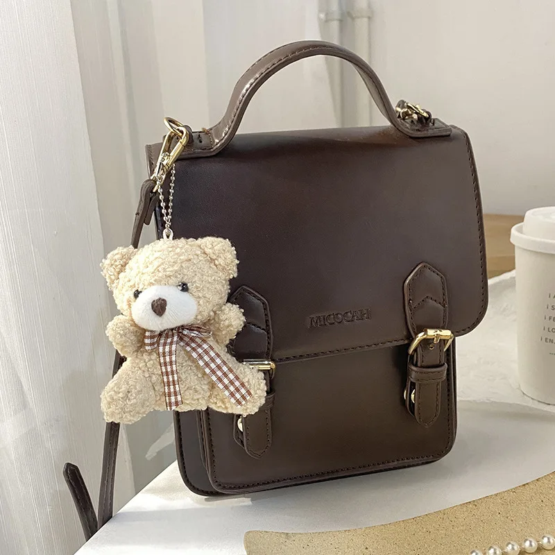 Portachiavi di lusso a forma di orso, ciondolo per borsa tote
