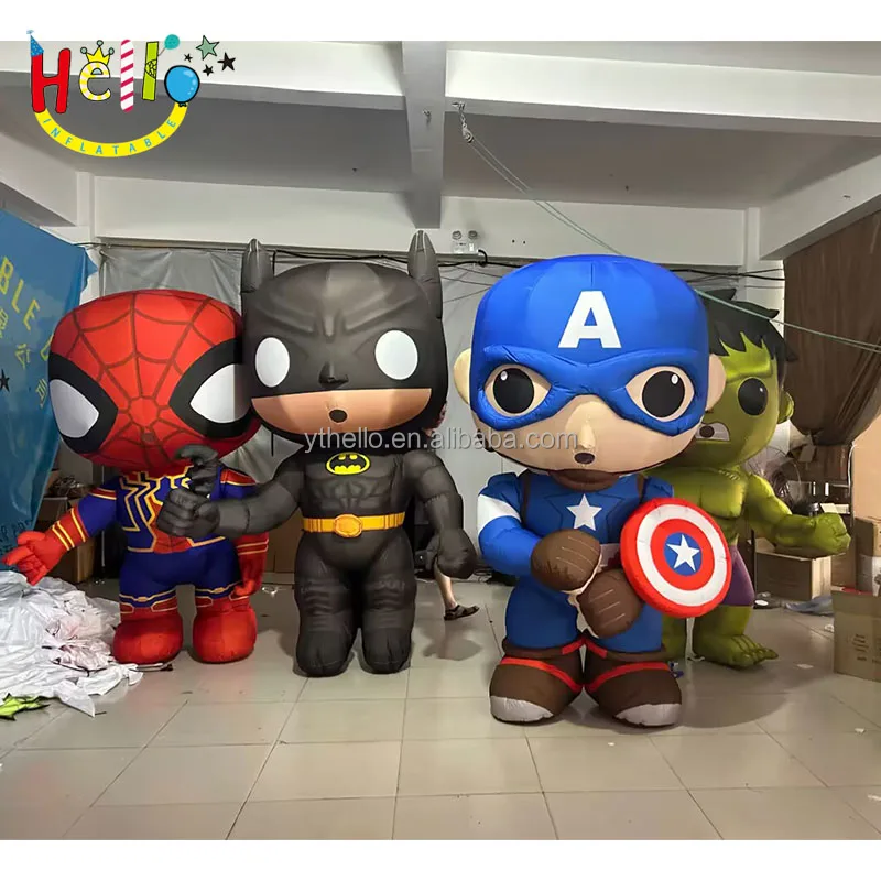 Parade Performance Inflatable Walking Cartoon Character Costume Inflatable Hero Costume