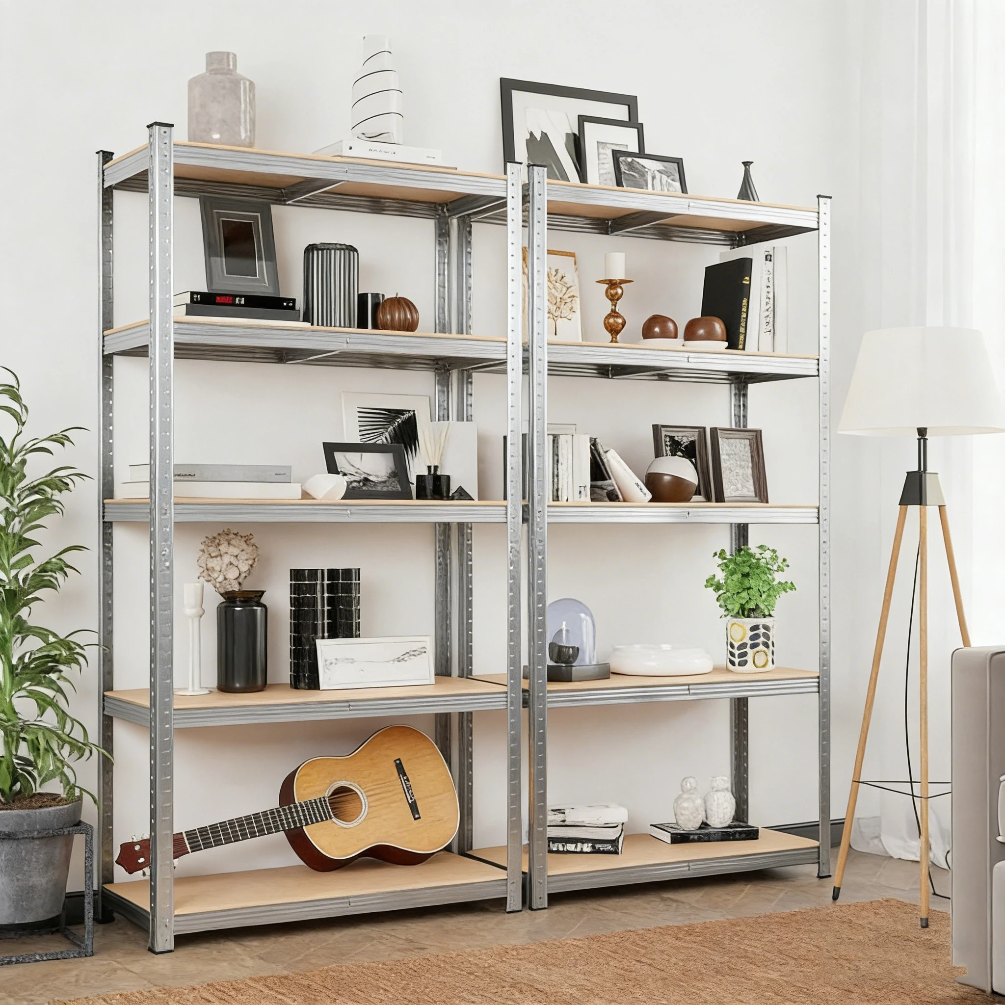 Supermarket Display Racks Galvanizing Shelves Adjustable Boltless ...