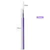 Purple metal handle liner nail brush 25mm