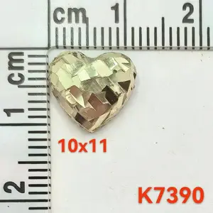 Brass Pendant Faceted Fine  Classic Golden Color Third Party Certified