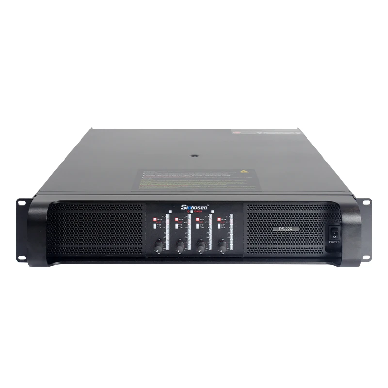 DS22Q PA System Outdoor Concert Sound System Amp 2500W 4650W High Quality Transistors 4 Channel Power Amplifier