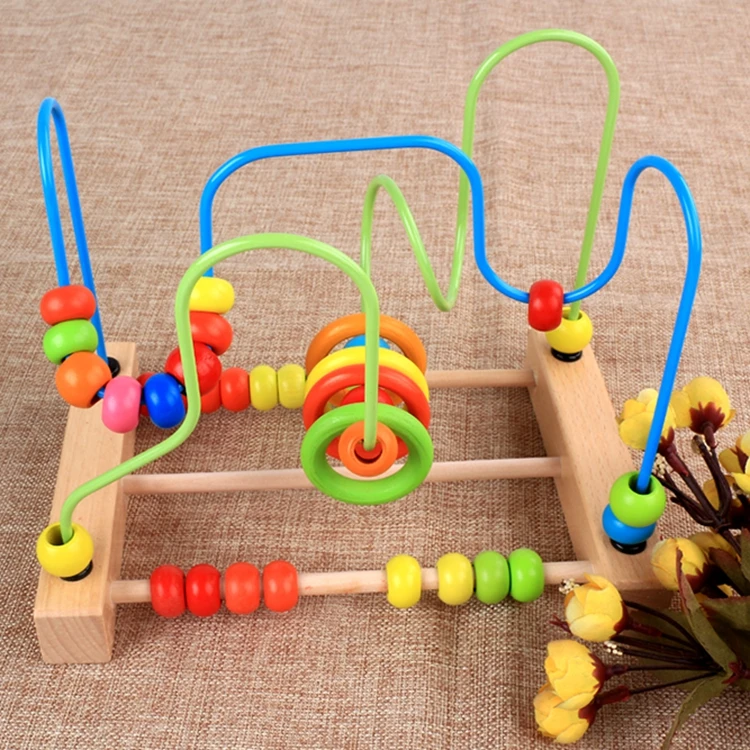Educational Bead Maze Early Counting Learning Calculation Beads Around