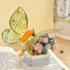 Caja de color para macetas con diseño de mariposa 103f-8