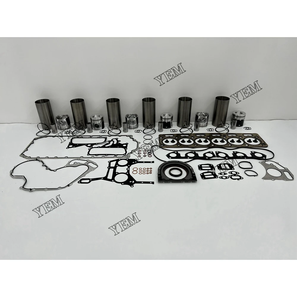 C7.1 Rebuild Kit With Full Gasket Kit Piston Rings Liner for Caterpillar