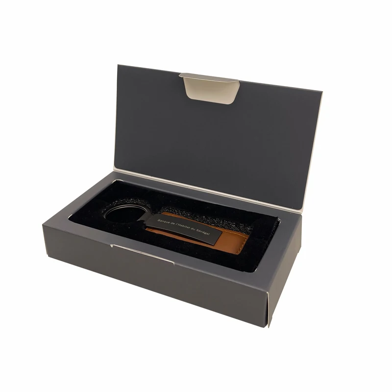 Custom Small Cardboard Paper Key Chain Gift Box Keychain Packing
