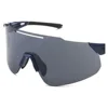 Monture bleue C2, verres gris foncé