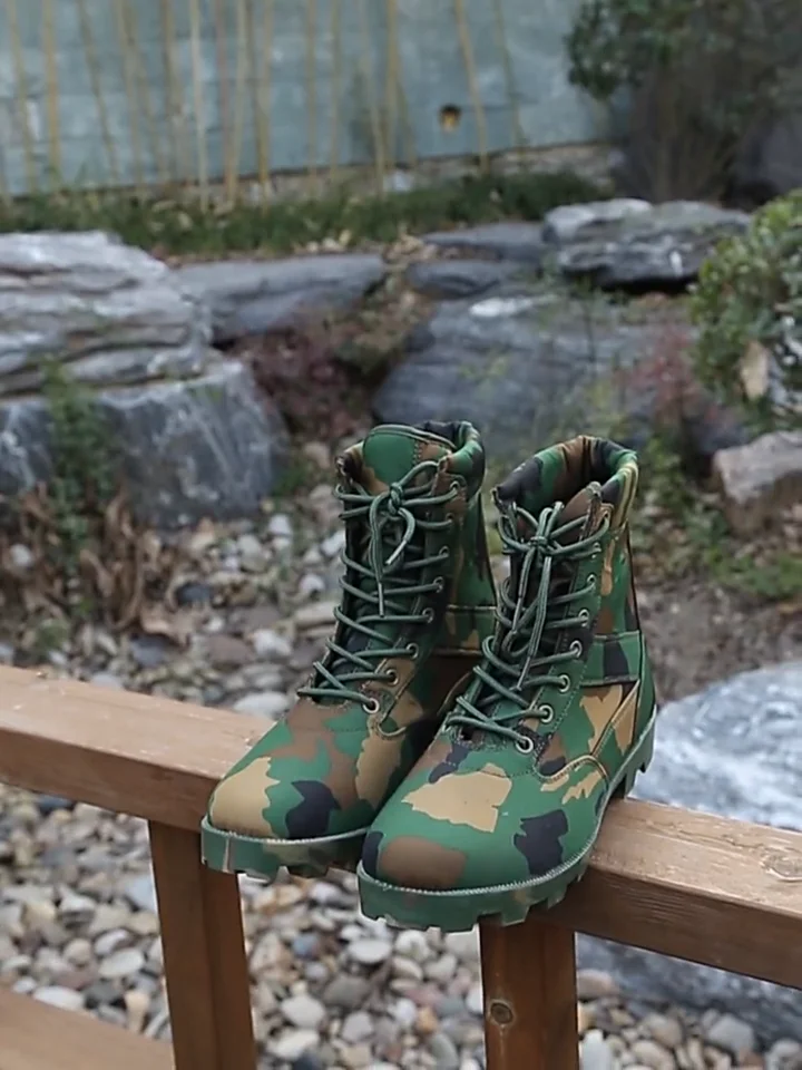 Low Cut Rubber Boots Combat For Men High Quality Used Jungle Boots Camo ...