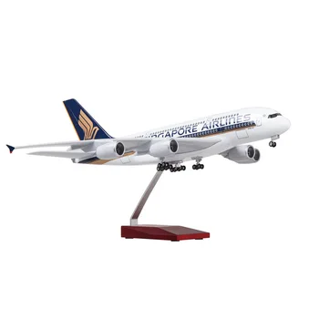 Singapore Airlines airbus A380 Aircraft Model Passenger airplane Model 1:160 Simulation Model 45.5CM wholesale