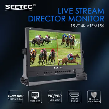 OEM SEETEC ATEM156 15.6" 1080P IPS Broadcast Monitor, 4K   Input Output, Multi-View for Studio & Field Production detail image