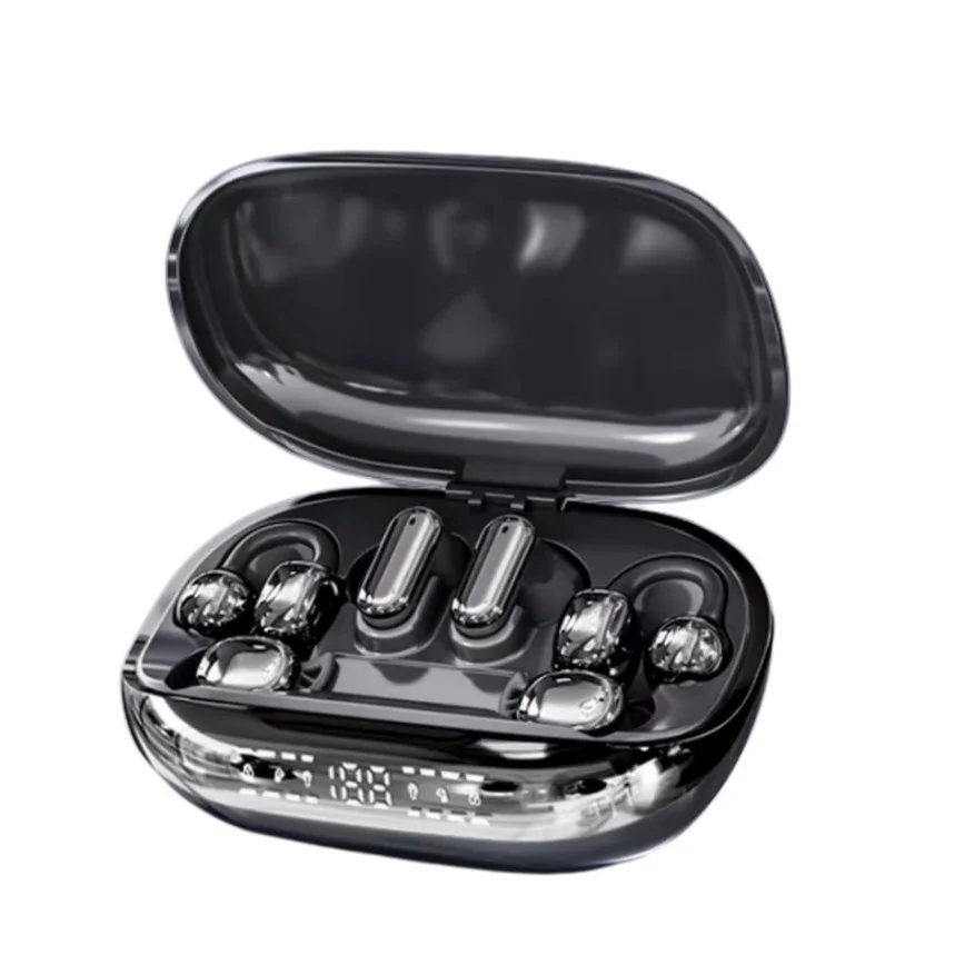 2026 New Long Standby Ear Clip Type Gaming Call Sleep Wireless for 6.0 Headset Active Noise Cancellation (ANC) AI Voice 3 Pairs