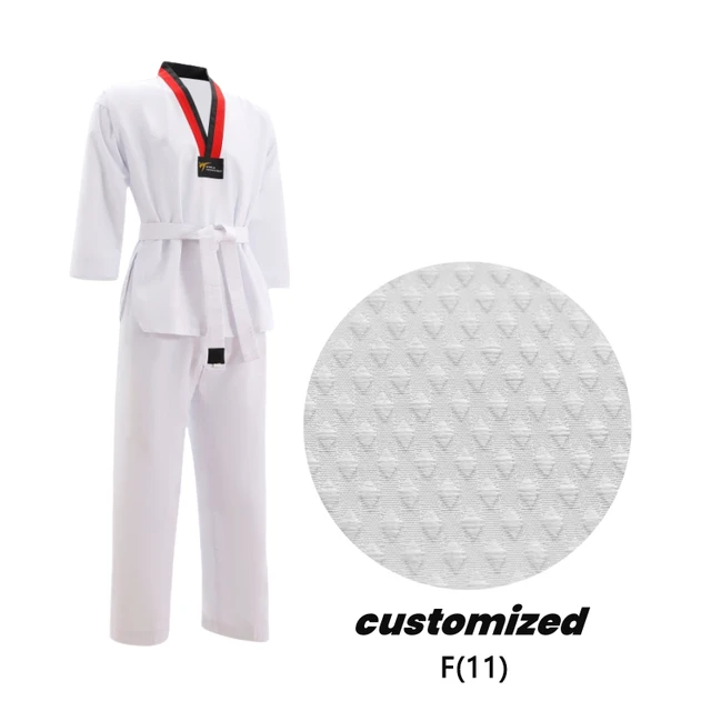 Customizable Logo WT Dobok Pine Cloth Taekwondo Uniform for Adults Wholesale Customizable Logo Clothing for Men Women Size