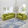 Green + Velvet + 5 Seat