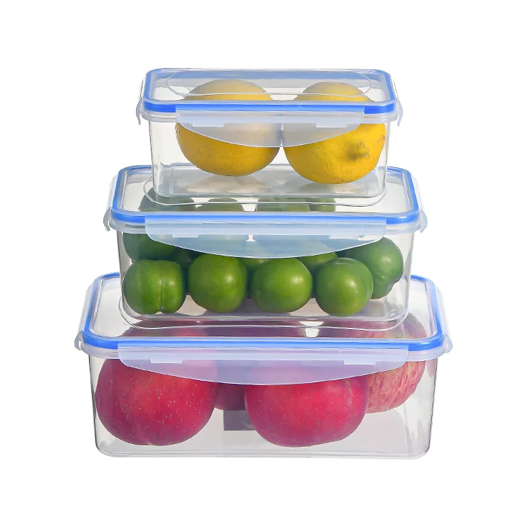 Airtight Microwavable Plastic Fruit Vegetable Crisper Tray Kitchen ...