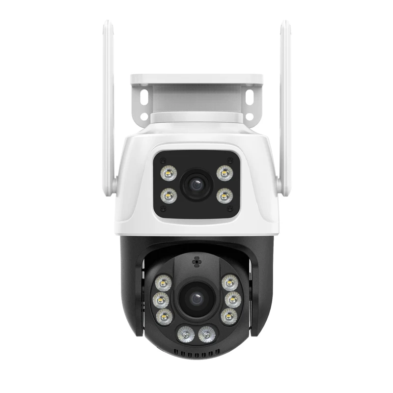 P6S QQ6 Dual Lens Security Camera with Full Color Night Vision