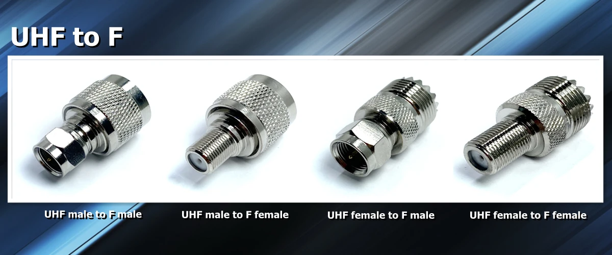 RF connectors UHF SO239 PL259 Male Female To N Type SMA BNC UHF F UHF Male Female Connector RF Coaxial Coax Adapter manufacture
