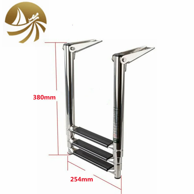 Stainless Steel Boat Ladder Boat Accessories Marine Hardware Telescopic