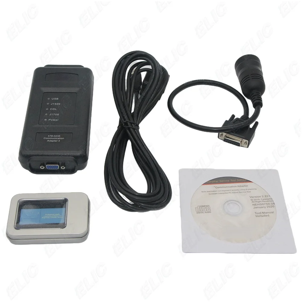 Excavadora Adapter ET Group Electronic Tool Excavator Diagnostic Tool for Volvo Hitachi Hyundai Kobelco Cumins