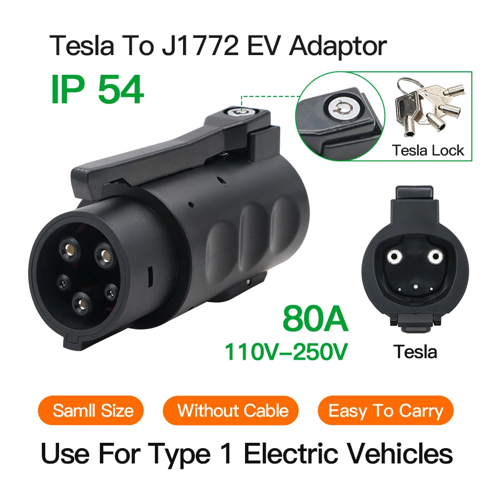 Olink Electric Car Ev Charger Connector Tesla To Type 1 Plug Charging
