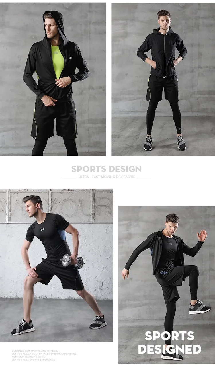 Yinging Custom Men Running Clothing Gym Sports Quick Dry Fitness Yoga Wear Sportswear Tracksuit