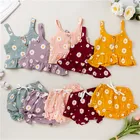2021 Toddler Baby Girl Daisy Flower Printed Sleeveless Tops+PP Shorts Kids Outfits 2pcs Summer Clothes Set