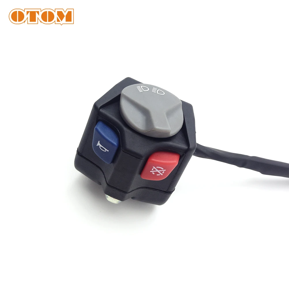 OTOM Motorcycle Enduro EXC EXCF XCW Dirt Bike Combination Headlight Beam Horn Engine Stop Kill Switch for KTM