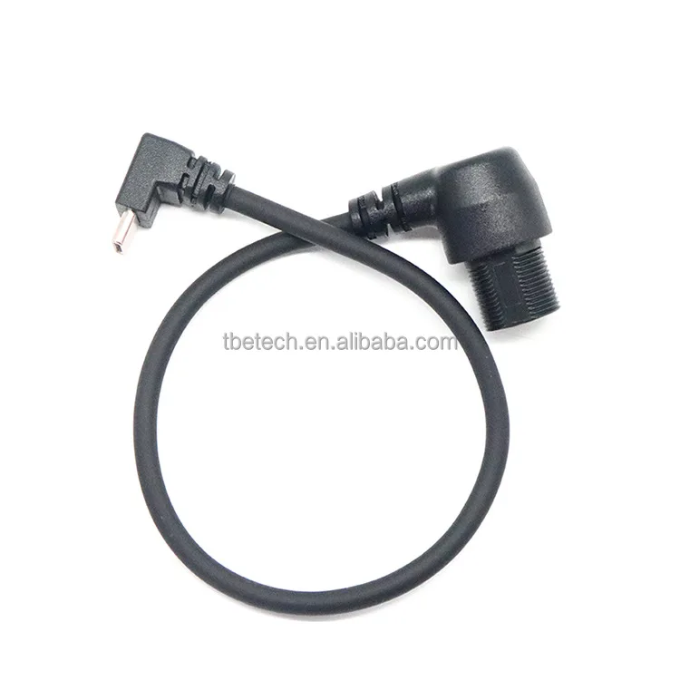 90 Degree Panel Mount USB C Male to Female Cable with Waterproof Cover ...