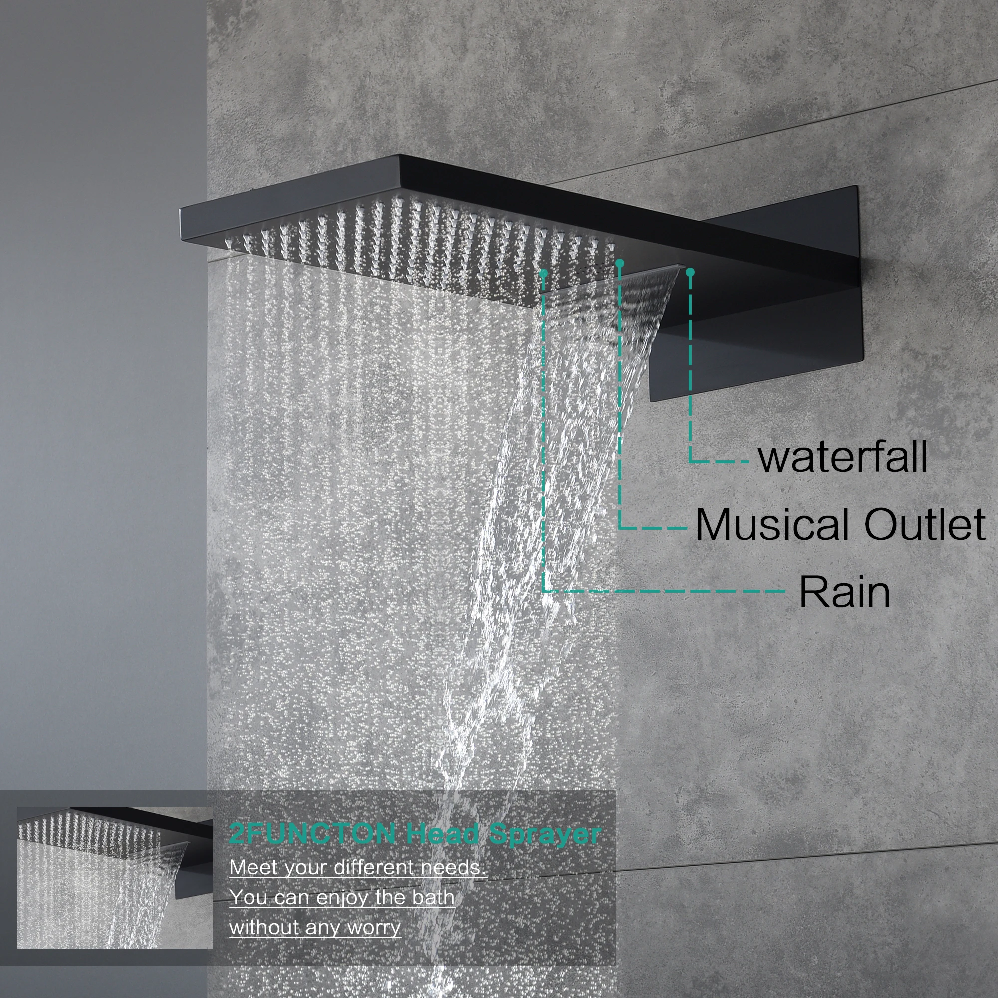 Touch Digital Display Panel Smart Shower  Modern Technology Smart Shower Bathroom Multiple Color Options Smart Shower Head