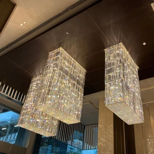 ECOJAS Decorative Lighting Hotel Lobby Villa Custom Pendent Light Luxury New Design Chandelier