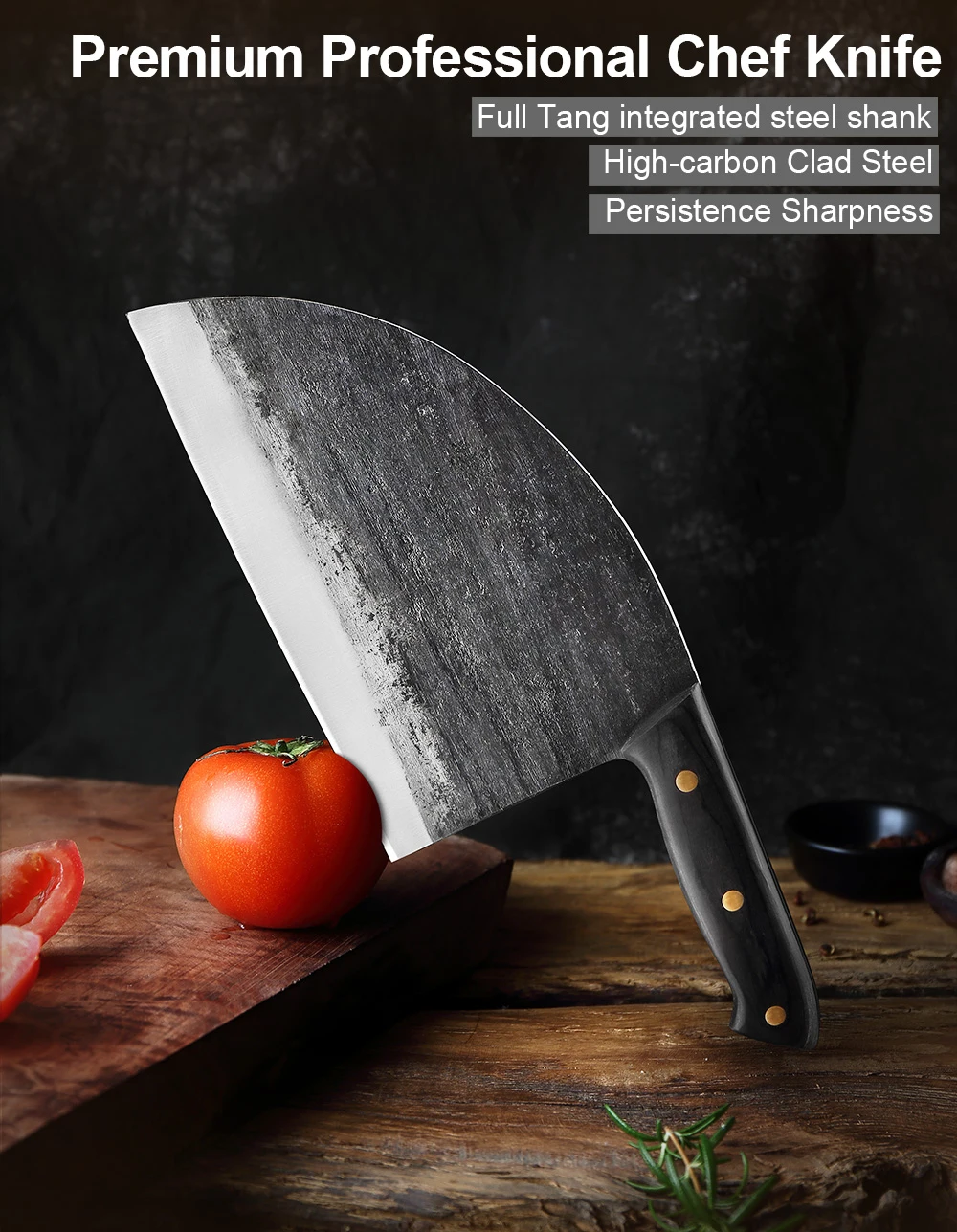 XITUO Meat Cleaver 7 inch,Butcher Knife,Vegetable Cleaver knife,German High  Carbon Stainless Steel Kitchen Knife chef knives