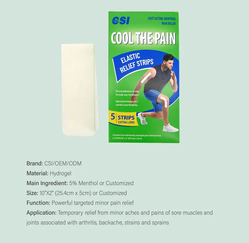 Csi Targeted Menthol 5 Elastic Strips Joint Pain Relief Patch Buy Joint Pain Relief Patch