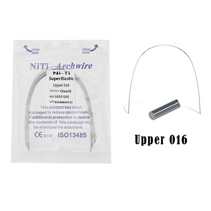 Alambre Dental De NITI Súper Elástico - Formas Redonda, Cuadrada, Rectangular Y Ovoide (24 Tamaños), Para Ortodoncia Y Laboratorio