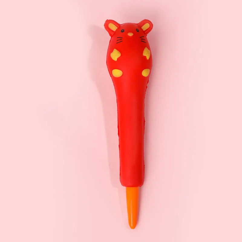 Squishies Cute Bear Animal Pencil Toppers Pencil Grips Holder Kawaii Slow Rising Stress Relief