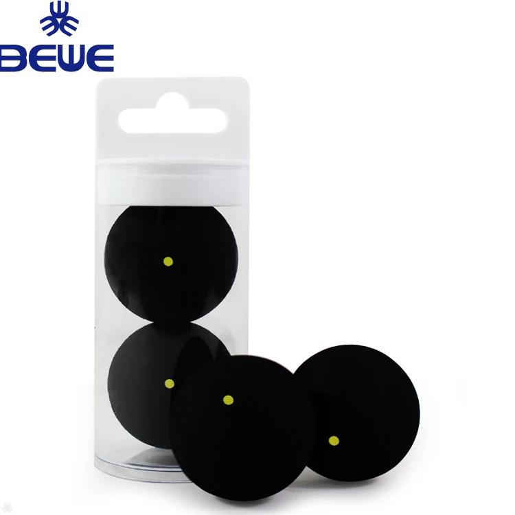 Низкий минимальный заказ, оптовая продажа, профессиональные низкоскоростные Сквош-мячи с одной желтой точкой