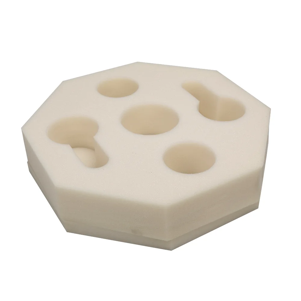 New Design Multi Purpose Movable Storage Rack Soft 5 Hole Octagonal Sofa Cup Holder Sponge Cup Holder Pillow