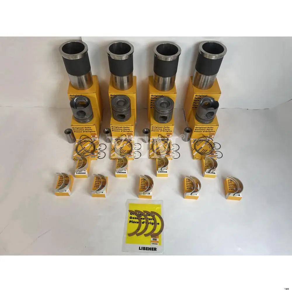 R916 Engine Repair Kit With Engine Valve Bearings Piston Rings Liner Gaskets for Liebherr