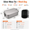Silver Mess Tin + Mesh Bag