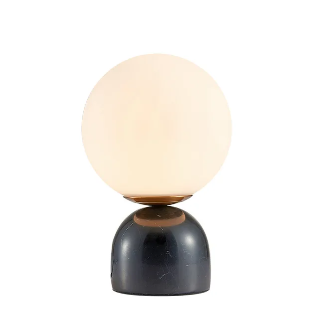 Nordic Modern Lampe De Table Home Restaurant Hotel Decor Luxury Bedside Light Villa Decoration Simple Marble Stone Desk Lamp