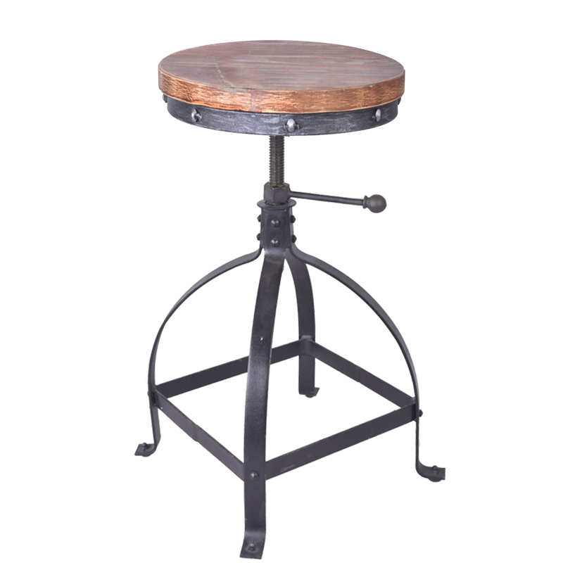 Промышленная мебель барная прочный барный стул в индустриальном стиле