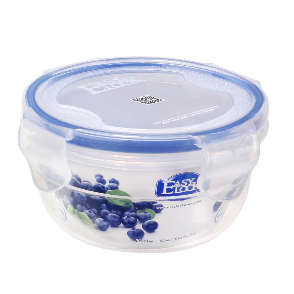 Round container + lid PP 300ml/10,1oz for food to Go